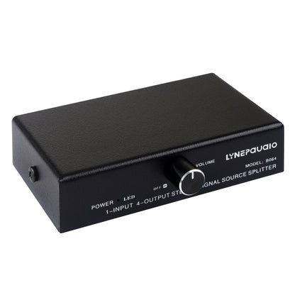 1 In 4 Out Audio Frequency Signal Splitter Distribute Device, Non Consumption, 3.5mm Interface Output -  by buy2fix | Online Shopping UK | buy2fix