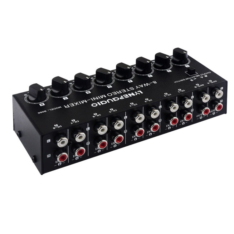 B066 Mini Stereo 8 Channel RCA Non Source Sound Passive Mixer, No Power Supply -  by buy2fix | Online Shopping UK | buy2fix