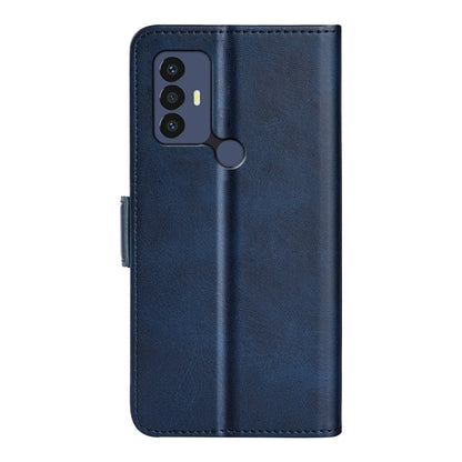 For TCL 30 SE/305/306 Dual-side Magnetic Buckle Leather Phone Case(Dark Blue) - TCL by buy2fix | Online Shopping UK | buy2fix
