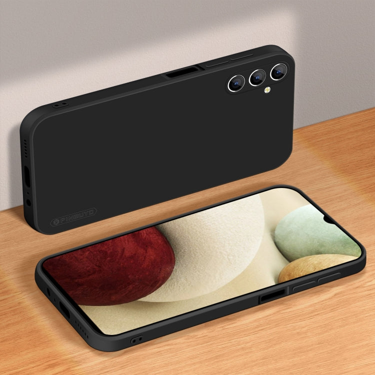 For Samsung Galaxy A13 5G PINWUYO Sense Series Liquid Silicone TPU Phone Case(Black) - Galaxy Phone Cases by PINWUYO | Online Shopping UK | buy2fix