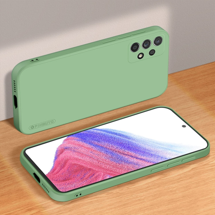 For Samsung Galaxy A53 5G PINWUYO Sense Series Liquid Silicone TPU Phone Case(Green) - Galaxy Phone Cases by PINWUYO | Online Shopping UK | buy2fix