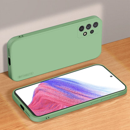 For Samsung Galaxy A53 5G PINWUYO Sense Series Liquid Silicone TPU Phone Case(Green) - Galaxy Phone Cases by PINWUYO | Online Shopping UK | buy2fix