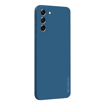 For Samsung Galaxy S21 FE 5G PINWUYO Sense Series Liquid Silicone TPU Phone Case(Blue) - Galaxy Phone Cases by PINWUYO | Online Shopping UK | buy2fix