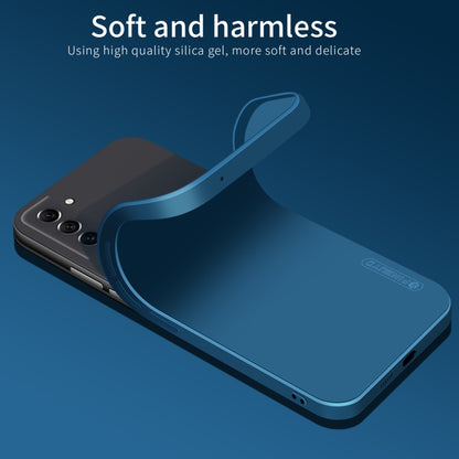 For Samsung Galaxy S21 FE 5G PINWUYO Sense Series Liquid Silicone TPU Phone Case(Blue) - Galaxy Phone Cases by PINWUYO | Online Shopping UK | buy2fix