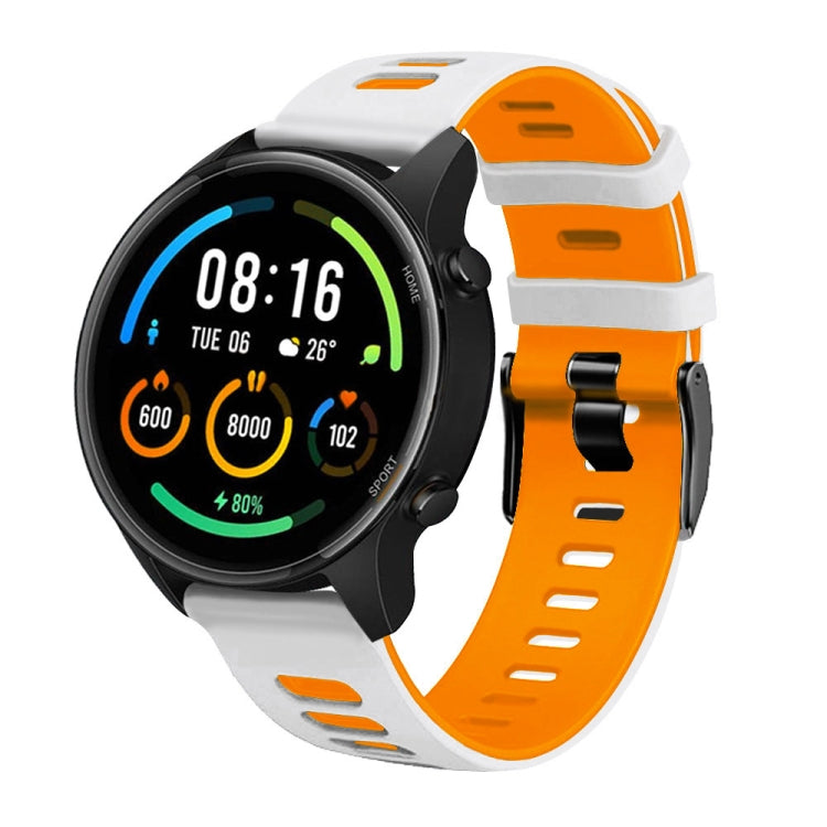 For Huawei Watch GT2 Pro 22mm Mixed-Color Silicone Watch Band(Black+Grey) by buy2fix