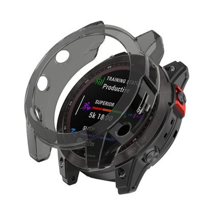 For Garmin Fenix 7X Shockproof TPU Soft Protective Case(Black) - Watch Cases by buy2fix | Online Shopping UK | buy2fix