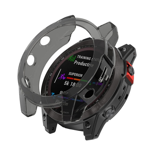 For Garmin Fenix 7X Shockproof TPU Soft Protective Case(Black) - Watch Cases by buy2fix | Online Shopping UK | buy2fix