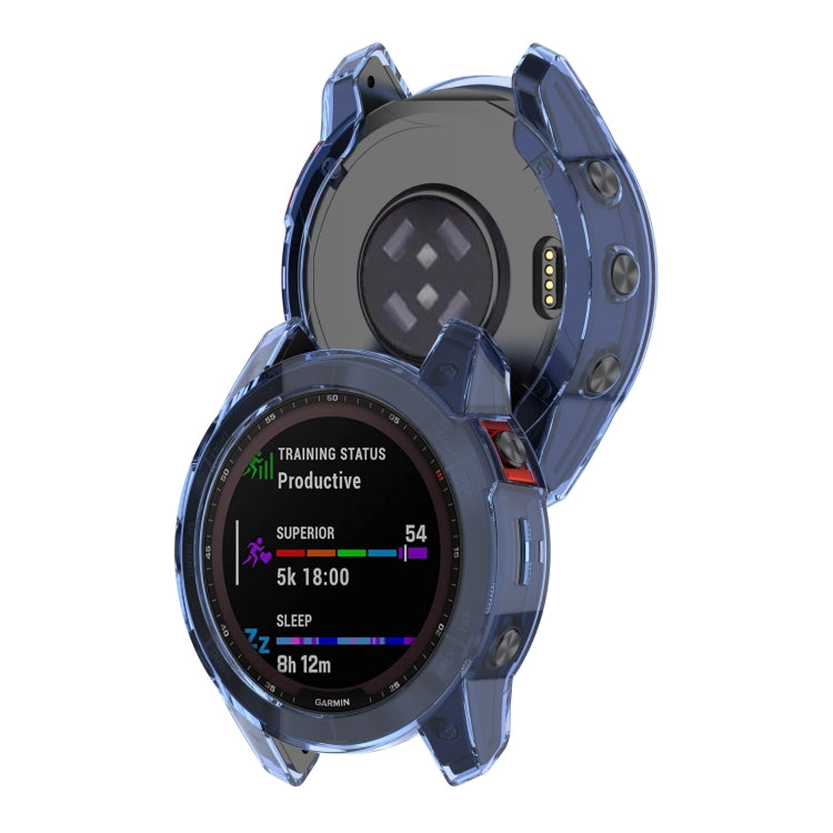 For Garmin Fenix 7X Shockproof TPU Soft Protective Case(Black) - Watch Cases by buy2fix | Online Shopping UK | buy2fix