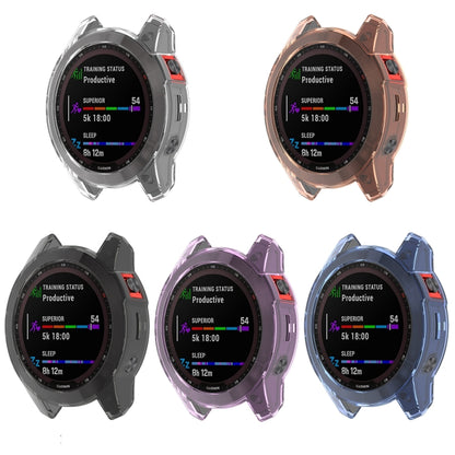 For Garmin Fenix 7X Shockproof TPU Soft Protective Case(Black) - Watch Cases by buy2fix | Online Shopping UK | buy2fix