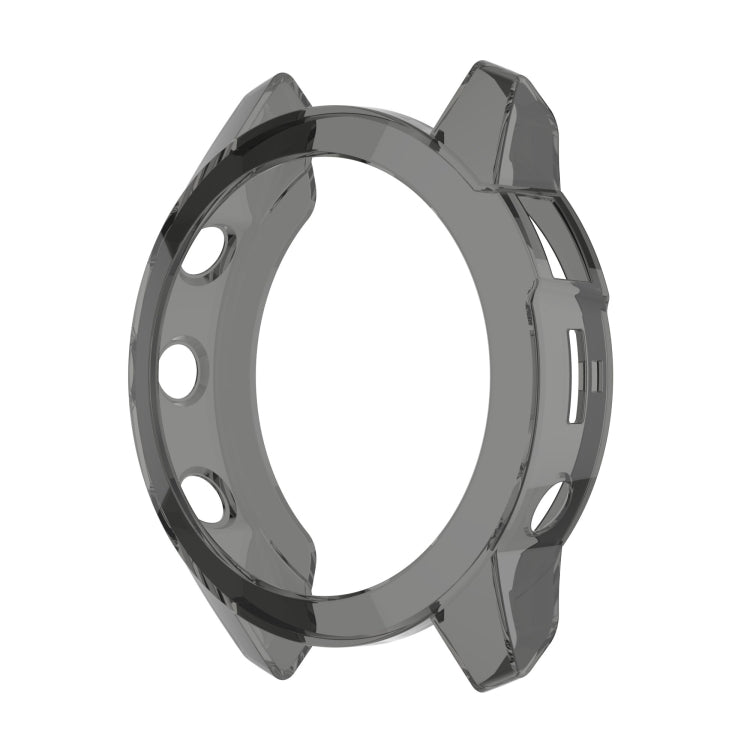 For Garmin Epix Gen2 Non-full Coverage Hollow TPU Watch Case(Transparent Black) - Watch Cases by buy2fix | Online Shopping UK | buy2fix