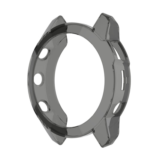 For Garmin Epix Gen2 Non-full Coverage Hollow TPU Watch Case(Transparent Black) - Watch Cases by buy2fix | Online Shopping UK | buy2fix