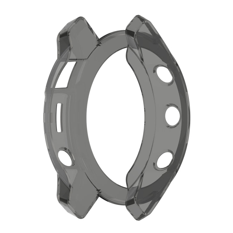 For Garmin Epix Gen2 Non-full Coverage Hollow TPU Watch Case(Transparent Black) - Watch Cases by buy2fix | Online Shopping UK | buy2fix