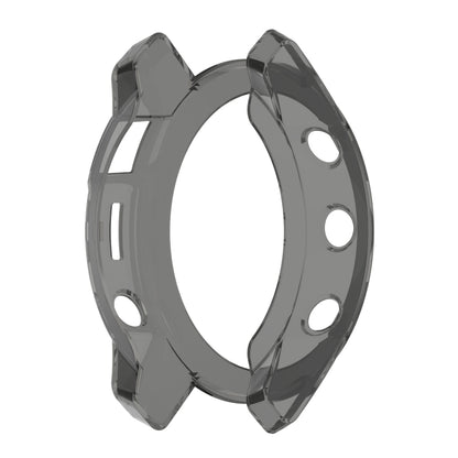 For Garmin Epix Gen2 Non-full Coverage Hollow TPU Watch Case(Transparent Black) - Watch Cases by buy2fix | Online Shopping UK | buy2fix
