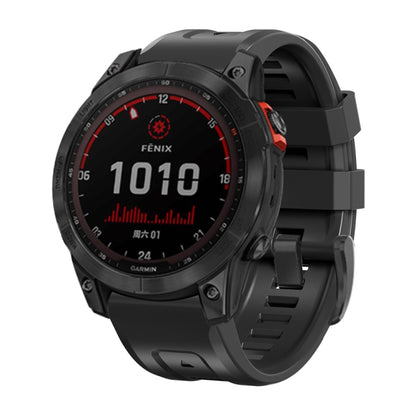 For Garmin Fenix 3 26mm Silicone Sport Pure Color Watch Band(Orange) - Watch Bands by buy2fix | Online Shopping UK | buy2fix