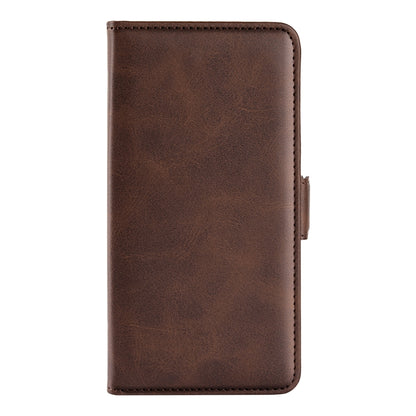 For Honor X8 Dual-side Magnetic Buckle Leather Phone Case(Brown) - Honor Cases by buy2fix | Online Shopping UK | buy2fix