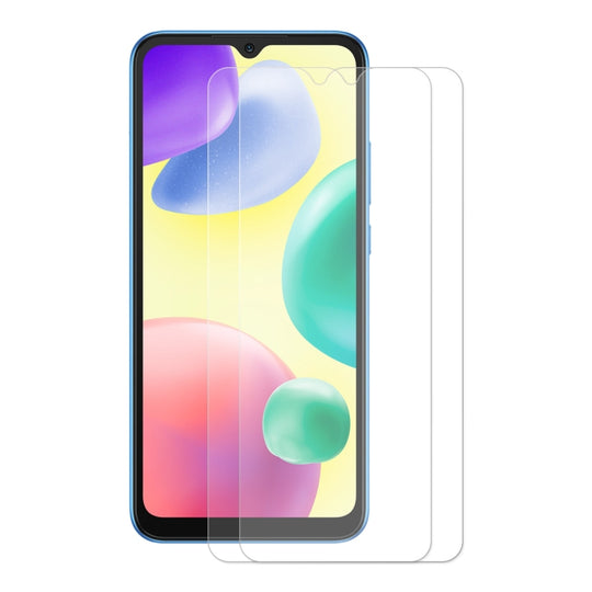 For Xiaomi Redmi 10A 2pcs ENKAY Hat-Prince 0.26mm 9H 2.5D Tempered Glass Film
