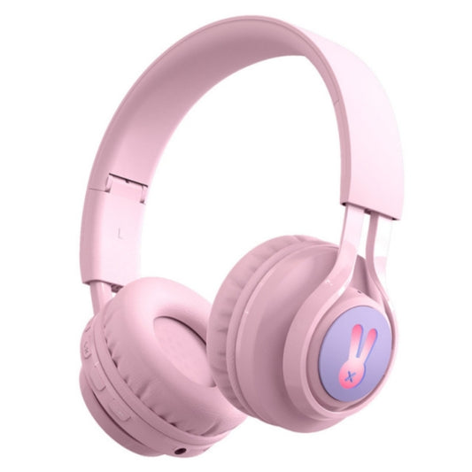 BT06C+ Children Head-mounted Cute Wireless Bluetooth Headset with Microphone & LED Light(Pink) - Headset & Headphone by buy2fix | Online Shopping UK | buy2fix