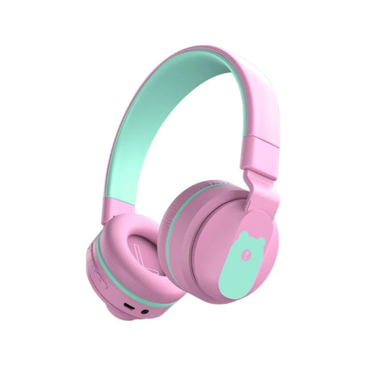 BOBo+ Adults & Kids Cute Bluetooth 5.0 Bass Noise Cancelling Headset with Mic(Pink) - Headset & Headphone by buy2fix | Online Shopping UK | buy2fix