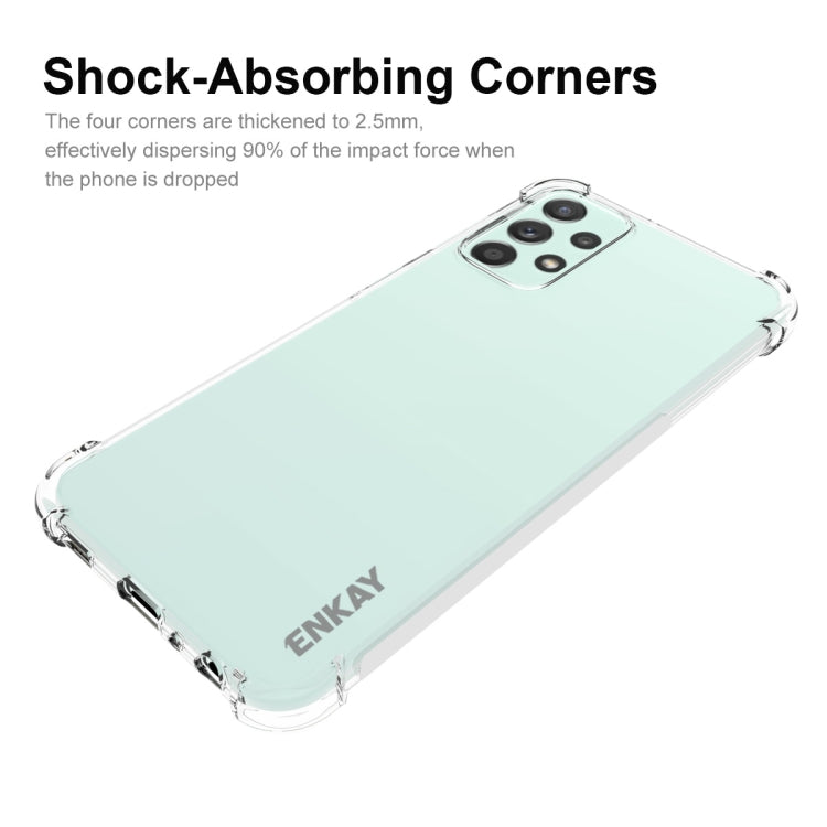 For Samsung Galaxy A23 ENKAY Clear TPU Shockproof Case by ENKAY
