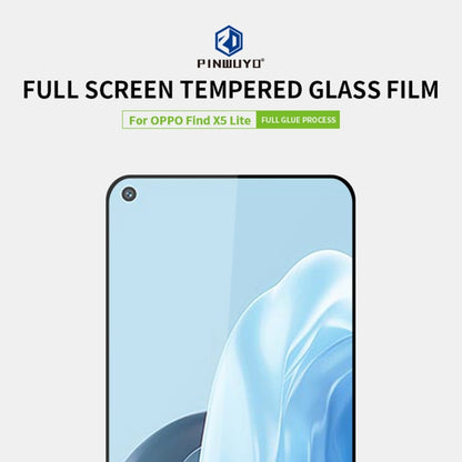 For OPPO Find X5 Lite / Reno7 5G PINWUYO 9H 2.5D Full Screen Tempered Glass Film(Black) - Others by PINWUYO | Online Shopping UK | buy2fix