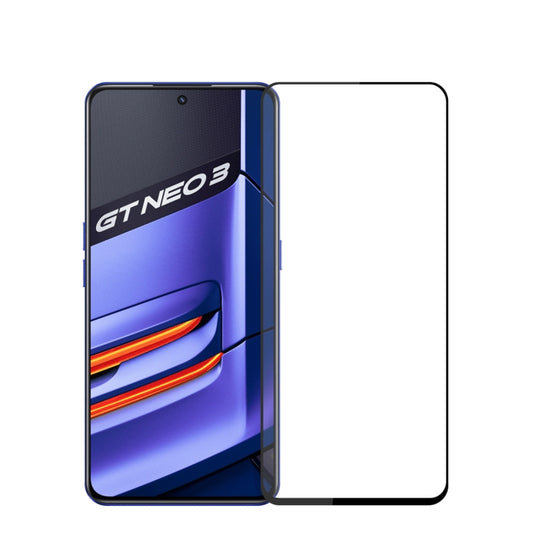 For OPPO Realme GT Neo3 PINWUYO 9H 2.5D Full Screen Tempered Glass Film(Black) - Others by PINWUYO | Online Shopping UK | buy2fix