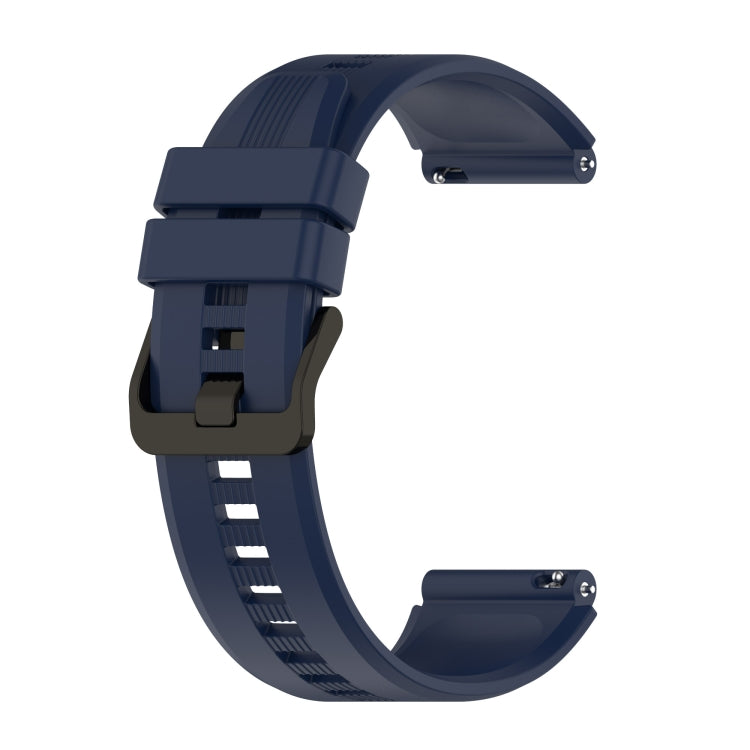 For Huawei GT Runner 22mm Vertical Silicone Watch band(Dark Blue) by buy2fix