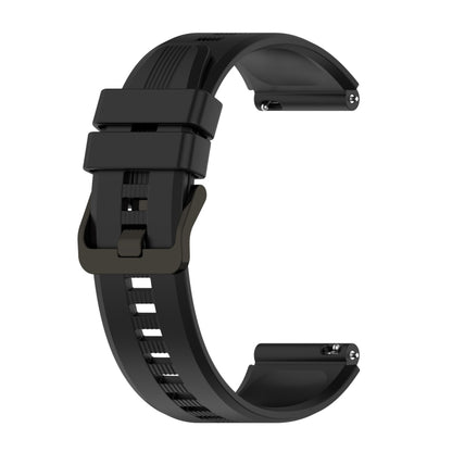 For Honor Watch GS3 22mm Vertical Silicone Watch band(Black) by buy2fix