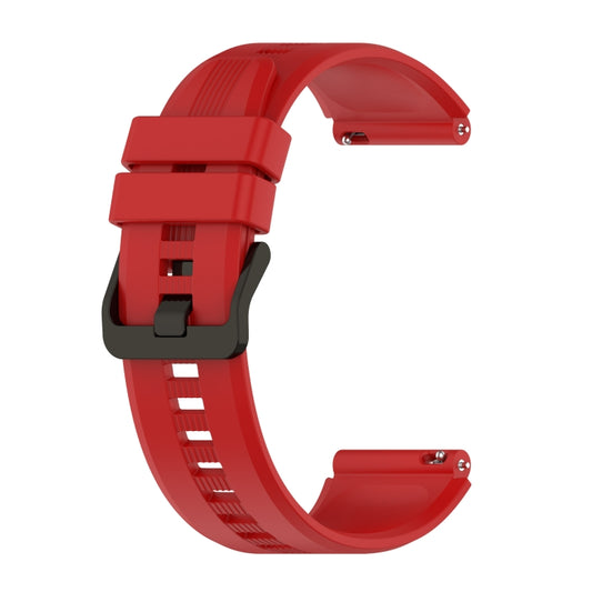 For Honor Watch GS3 22mm Vertical Silicone Watch band(Red) by buy2fix