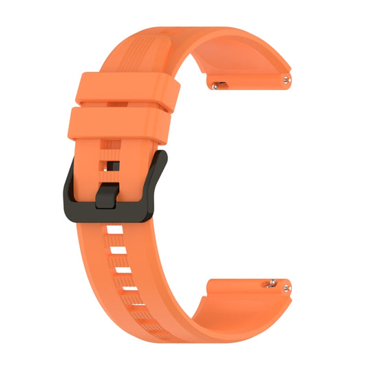 For Huawei Watch GT2 46MM 22mm Vertical Silicone Watch band(Orange) by buy2fix