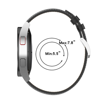 For Garmin VivoMove Style Embossed Genuine Leather Watch Band(Pink) by buy2fix