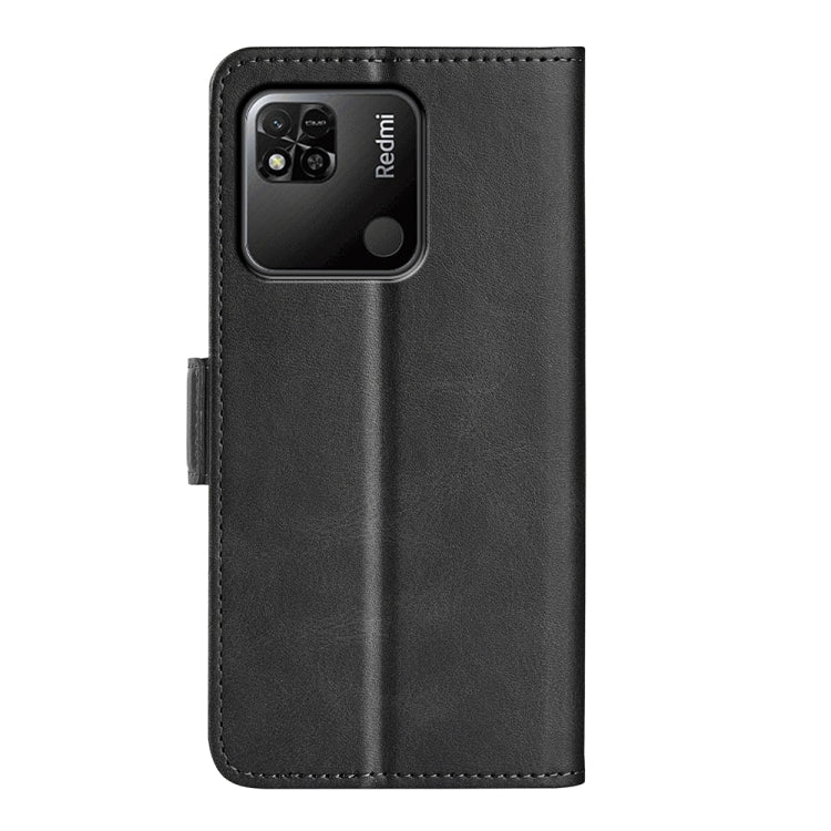 For Xiaomi Redmi 10A Dual-side Magnetic Buckle Leather Phone Case(Black) - Xiaomi Cases by buy2fix | Online Shopping UK | buy2fix