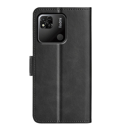 For Xiaomi Redmi 10A Dual-side Magnetic Buckle Leather Phone Case(Black) - Xiaomi Cases by buy2fix | Online Shopping UK | buy2fix