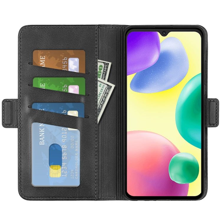 For Xiaomi Redmi 10A Dual-side Magnetic Buckle Leather Phone Case(Black) - Xiaomi Cases by buy2fix | Online Shopping UK | buy2fix