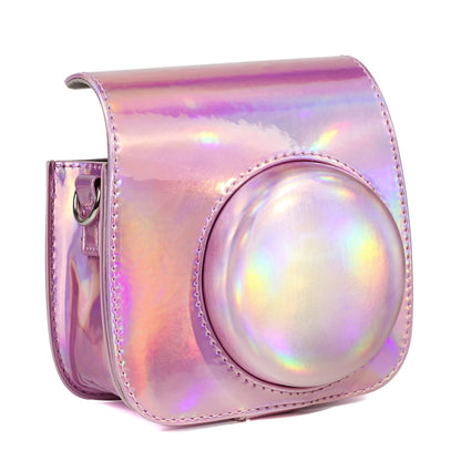 Aurora Oil Paint Full Body Camera PU Leather Case Bag with Strap for FUJIFILM instax mini 9 / mini 8+ / mini 8(Rose Gold) by buy2fix