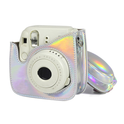 Aurora Oil Paint Full Body Camera PU Leather Case Bag with Strap for FUJIFILM instax mini 9 / mini 8+ / mini 8(Silver) by buy2fix