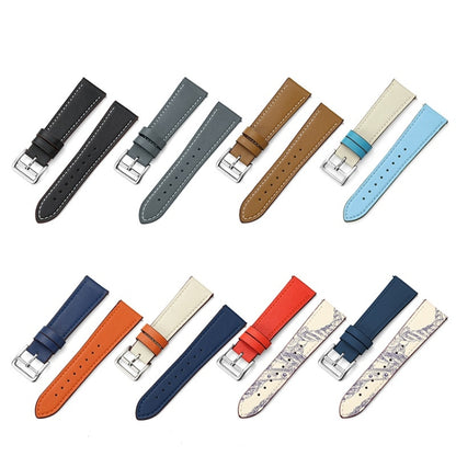 For Huawei Watch GT3 46MM 22mm Contrast Pin Buckle Leather Watch Band(Gray) by buy2fix