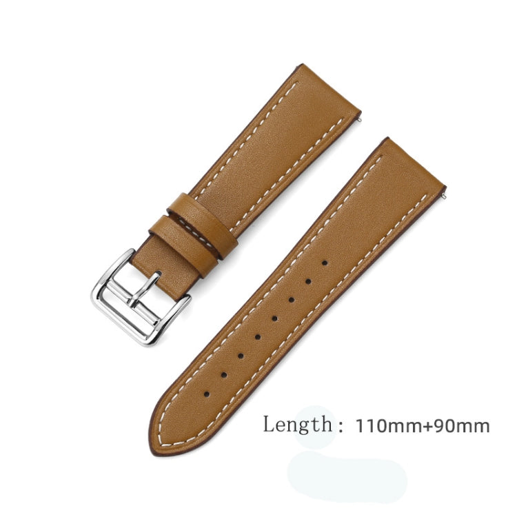For Huawei Watch GT3 46MM 22mm Contrast Pin Buckle Leather Watch Band(Gray) by buy2fix