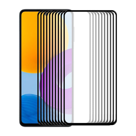 10 PCS For Samsung Galaxy M52 5G ENKAY Full Glue 0.26mm 9H 2.5D Tempered Glass Full Film