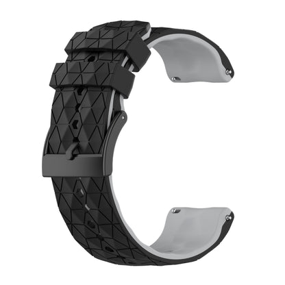 For Suunto 9 Baro 24mm Mixed-Color Silicone Watch Band(Black+Grey) -  by buy2fix | Online Shopping UK | buy2fix