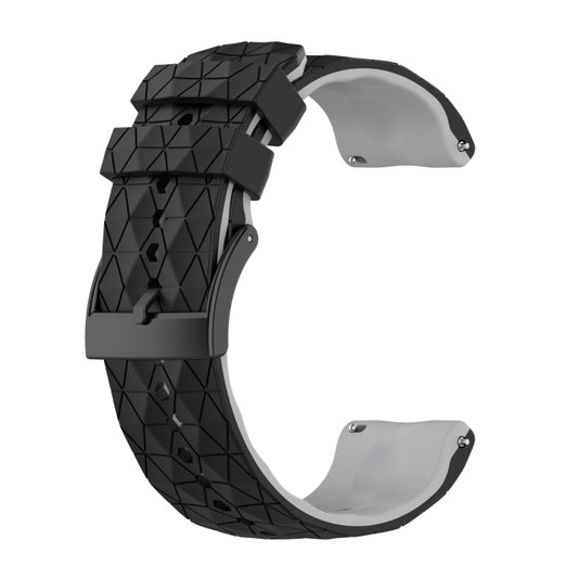 For Suunto 9 Baro 24mm Mixed-Color Silicone Watch Band(Black+Grey) -  by buy2fix | Online Shopping UK | buy2fix