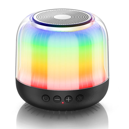 JY12 Full-screen RGB LED Breather Light Wireless Bluetooth Speaker(Black) by buy2fix