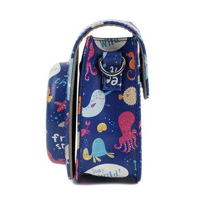 Ocean World Pattern Full Body Camera PU Leather Case Bag with Strap for FUJIFILM instax mini 9 / mini 8+ / mini 8 by buy2fix