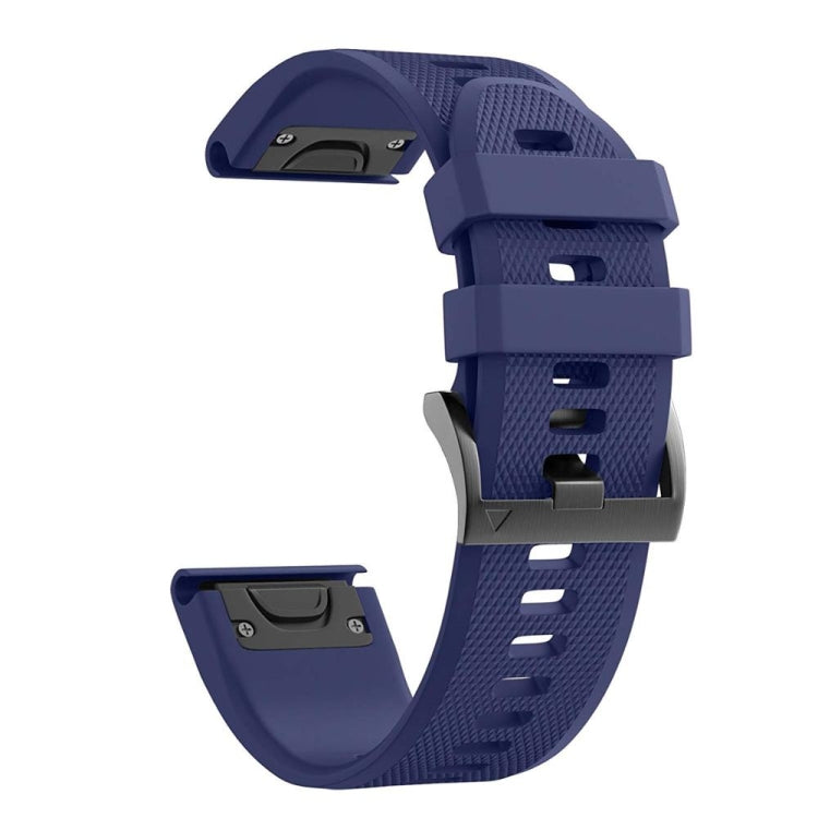 For Garmin Fenix 7 22mm Silicone Watch Band(Midnight Blue) - Watch Bands by buy2fix | Online Shopping UK | buy2fix