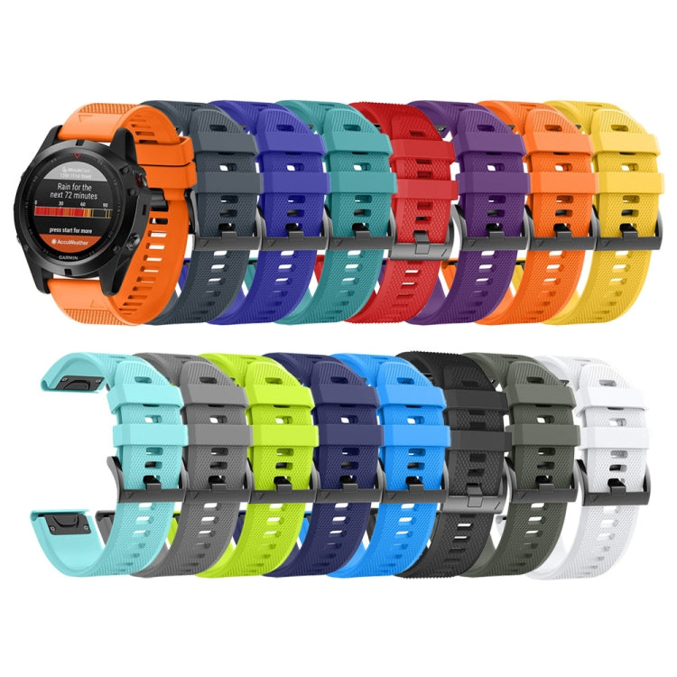 For Garmin Fenix 7 22mm Silicone Watch Band(Midnight Blue) - Watch Bands by buy2fix | Online Shopping UK | buy2fix