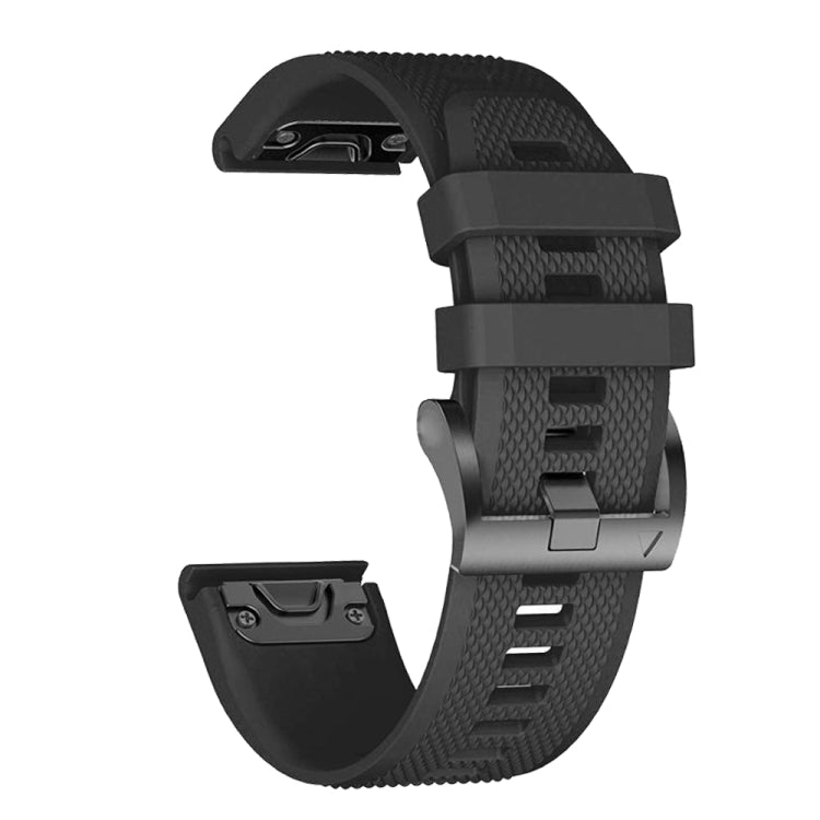 For Garmin Descent G1 22mm Silicone Watch Band(Black) - Watch Bands by buy2fix | Online Shopping UK | buy2fix