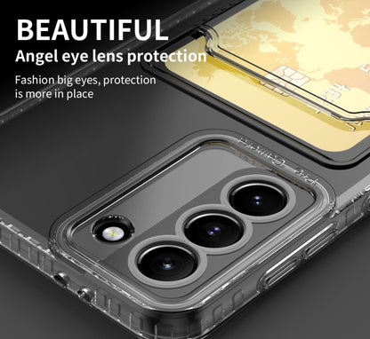 For Samsung Galaxy S21 Ultra 5G Card Bag Shockproof Transparent Phone Case - Galaxy S21 Ultra 5G Cases by buy2fix | Online Shopping UK | buy2fix