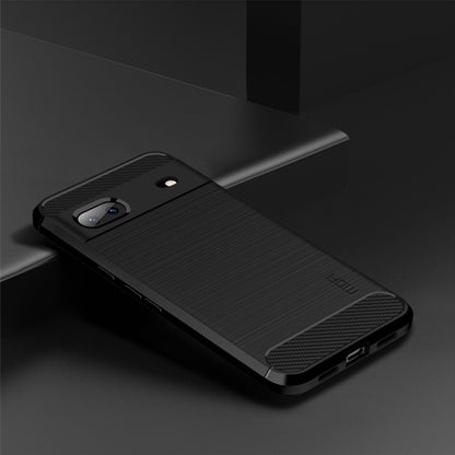 For Google pixel 7 5G MOFI Gentleness Series Brushed Texture Carbon Fiber TPU Phone Case(Black) - Google Cases by MOFI | Online Shopping UK | buy2fix