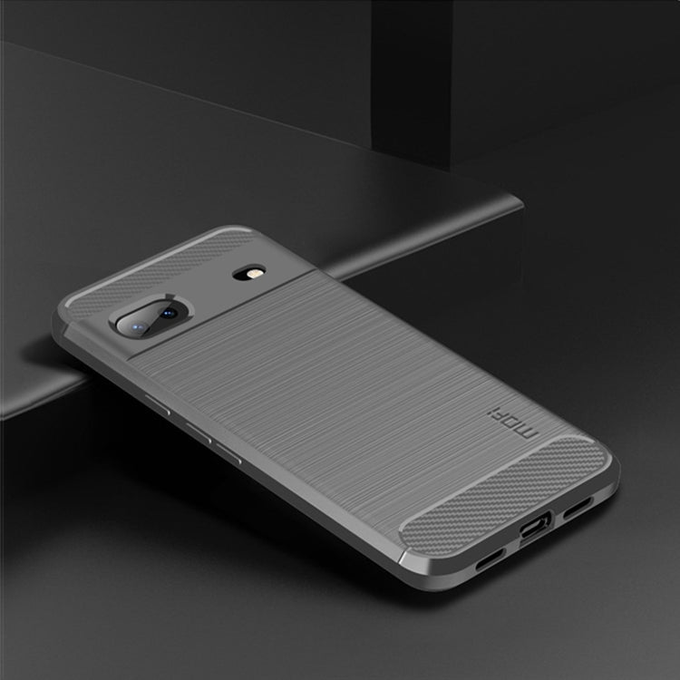 For Google pixel 7 5G MOFI Gentleness Series Brushed Texture Carbon Fiber TPU Phone Case(Gray) - Google Cases by MOFI | Online Shopping UK | buy2fix