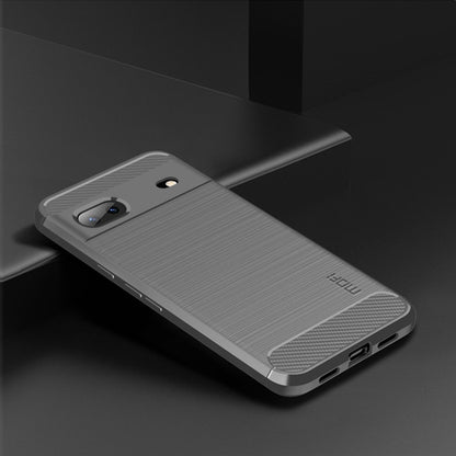 For Google pixel 7 5G MOFI Gentleness Series Brushed Texture Carbon Fiber TPU Phone Case(Gray) - Google Cases by MOFI | Online Shopping UK | buy2fix