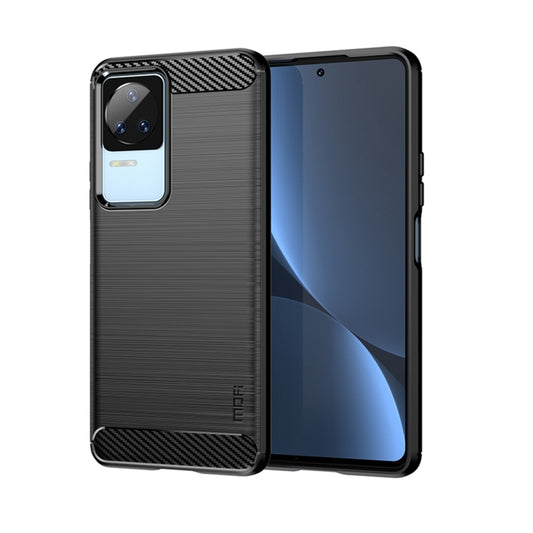 For Xiaomi Redmi K40S MOFI Gentleness Brushed Carbon Fiber Soft TPU Case(Black) - Xiaomi Cases by MOFI | Online Shopping UK | buy2fix